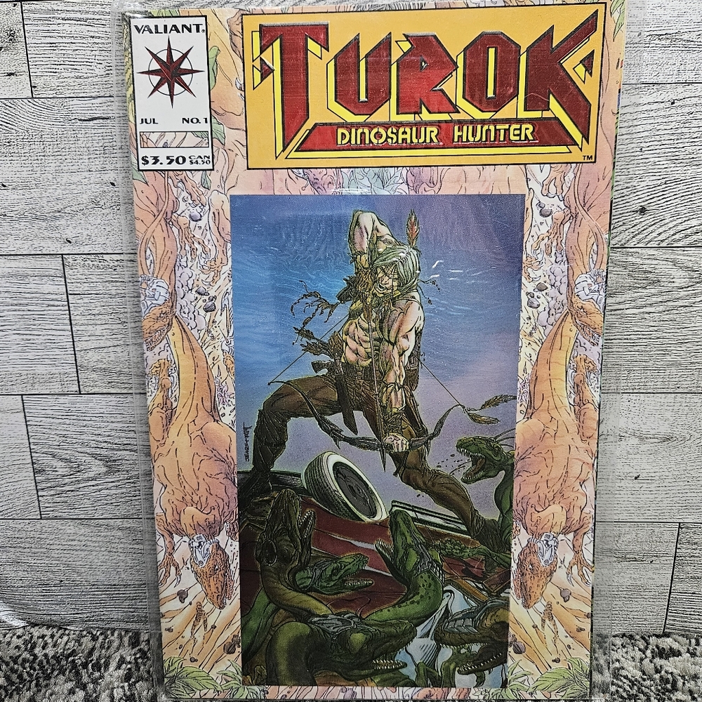 Turok Dinosaur Hunter #1 Valiant Comics Comic Book RARE FOIL COVER